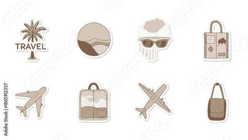 Young Woman Enjoying Sunny Beach Vacation, Walking on Sand with Ocean Waves