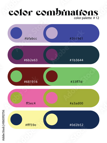 Systematically  Color collection Combinations that you can use in  multiple ways, whether you want color combinations for clothes, home paint or anything else,