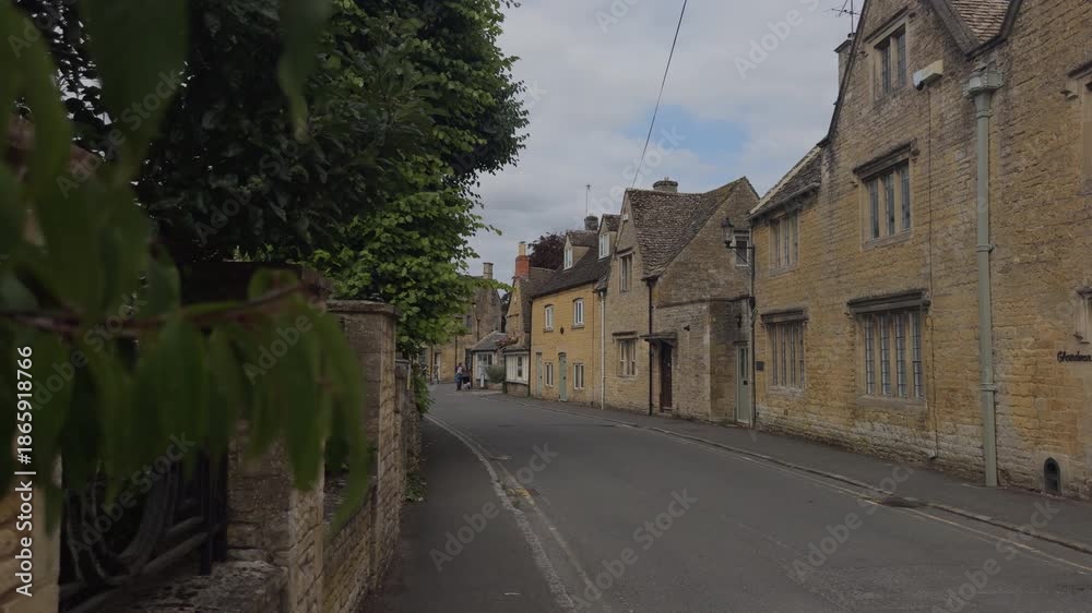 custom made wallpaper toronto digitalStrolling the famous stone streets of Bourton-on-the-Water, Cotswolds, England.