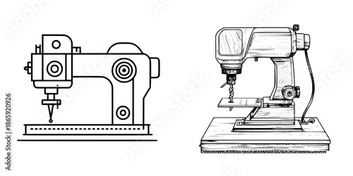 Elegant Mechanical Marvel: A Stylish Take on a Scroll Saw