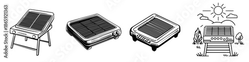 Solar-powered grill for the great outdoors