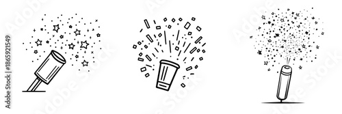 Mystic Missile: A Black and White Conjuring of Celebration