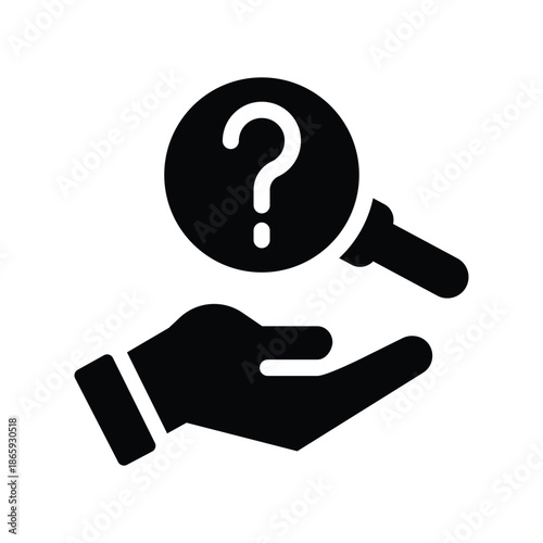 curiosity solid icon illustration vector graphic.eps