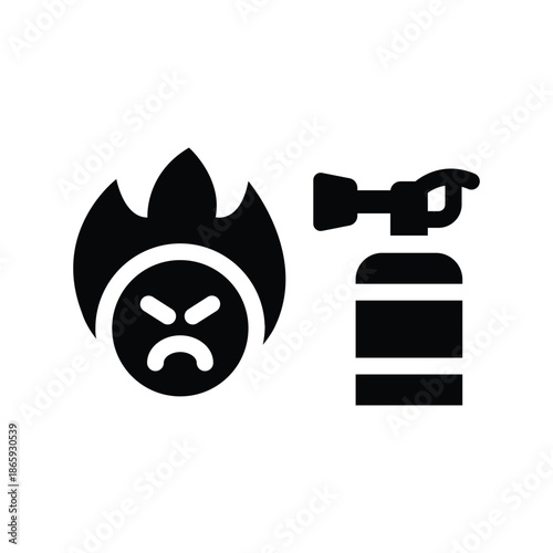  anger management solid icon illustration vector graphic.eps