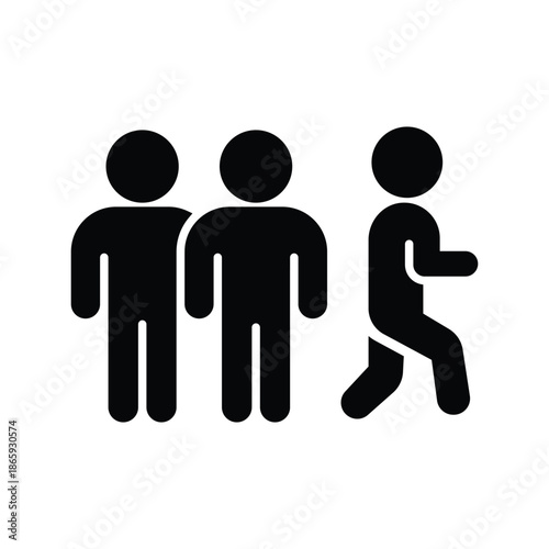 individuality solid icon illustration vector graphic.eps