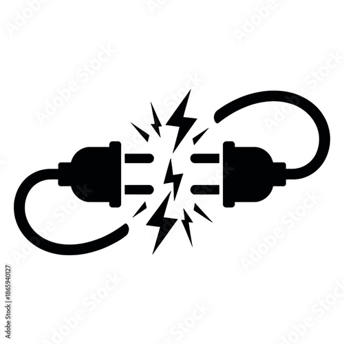 Electricity connection icon