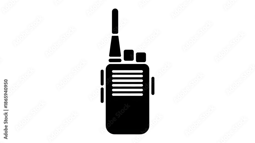 Fototapeta premium Modern handheld two-way radio device for communication