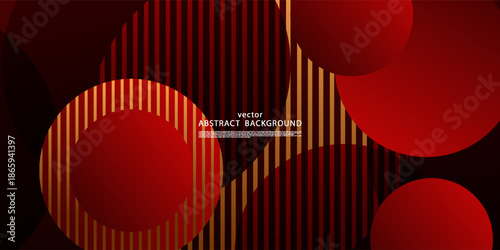Abstract red circle banner background. Simple and elegant circular line design banner background. Vector eps10