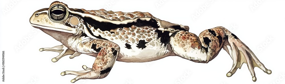 Fototapeta premium Transparent PNG of a Unique Toad Artwork