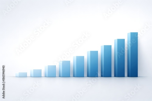 3D Blue Growth Bar Chart Showing Business and Financial Progress Free Download 3D Blue Growth Bar Chart Showing Business and Financial Progress - GFXLoad