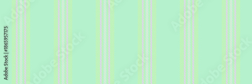 Fraft texture background pattern, tone fabric vector seamless. Tit textile stripe vertical lines in light and green colors.