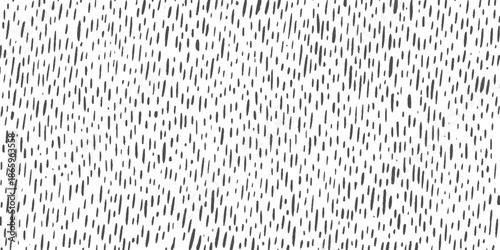 Black vertical dashes pattern on white background hand drawn texture abstract