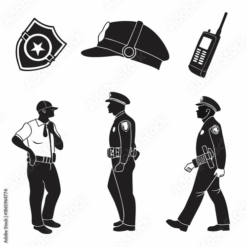Police officer icons