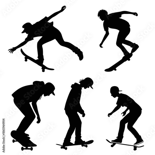 Skateboard silhouettes