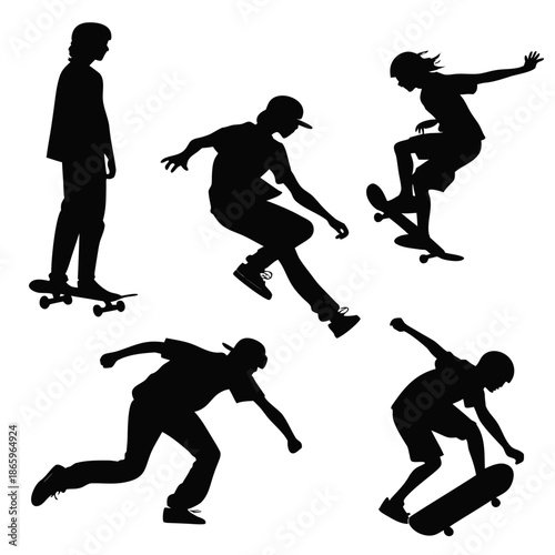 Skateboard silhouettes