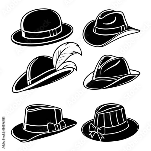 Collection of vintage hats