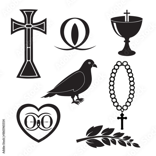 Christian symbols collection