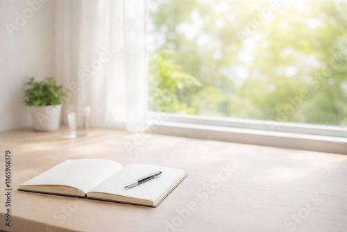 open book on the table