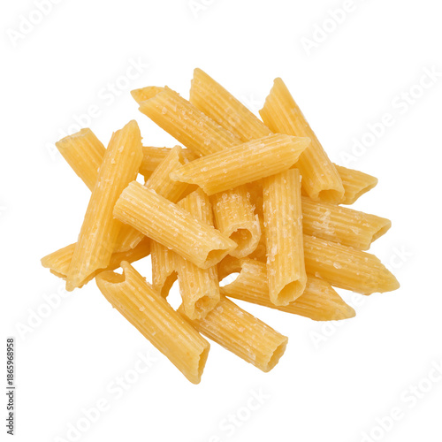 Fresh Uncooked Pasta Arranged on a Flat Surface Before Cooking in the Kitchen