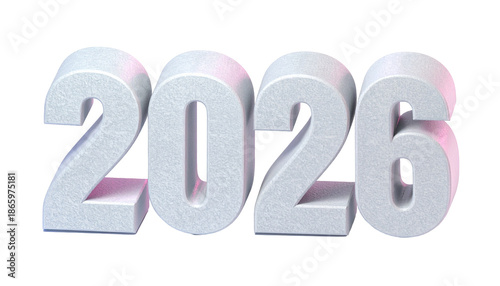 Digitally rendered 3D numbers forming 