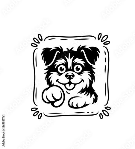  Dogs faces doodle Collection of hand drawn funny cute faces of dogs pets of different breeds and fur styles isolated on transparent background. Illustration of dogs breeds for kids