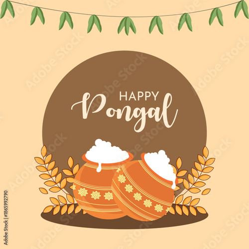South Indian festival celebration background design vector illustration.