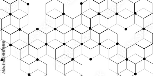 Abstract hexagon white background with shadow .white background Futuristic blue neon honeycombs. Modern technology design. Vector illustration.	