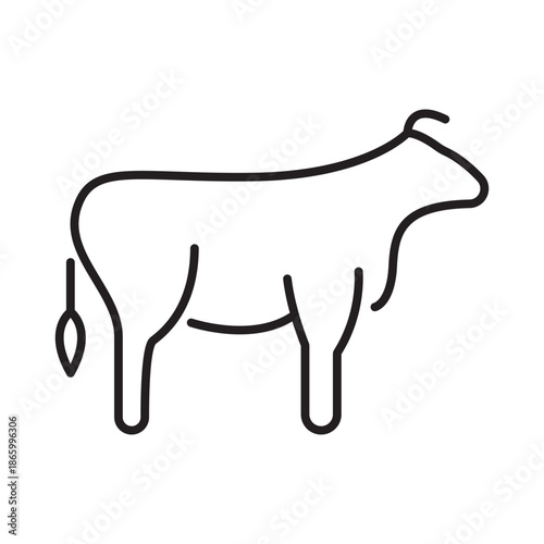 Farm Cow and Cattle Icon