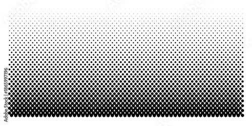 Halftone Gradient Texture Background in Black and White Pattern