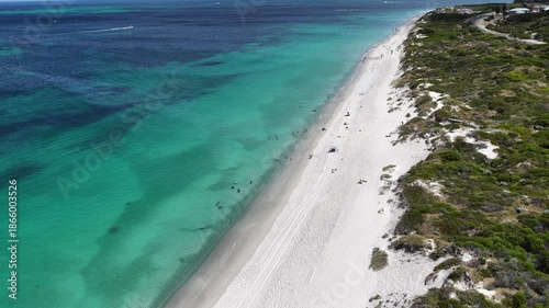 Wallpaper Mural Perth Whitfords Beach Landscape Travel Aerial Drone Footage 4K Western Australia Torontodigital.ca