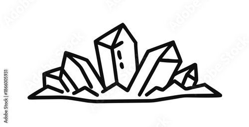 Crystal formation illustration