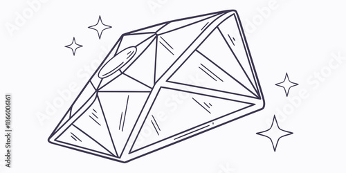 Abstract geometric diamond