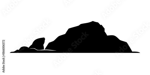 Silhouette of mountains