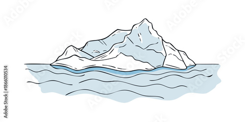 Iceberg in the ocean