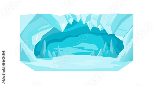 Ice cave illustration