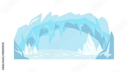 Ice cave illustration