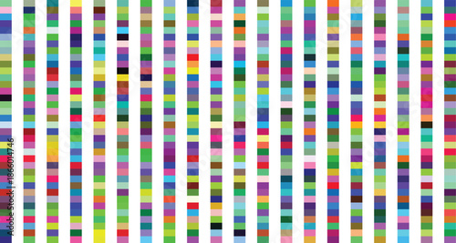 Vibrant genetic sequence illustration