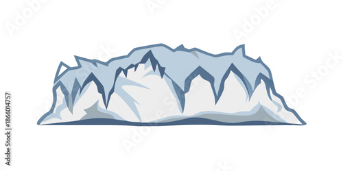 Snow-capped mountain range