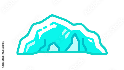 Mountain landscape illustration