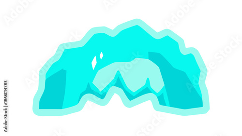 Abstract mountain landscape