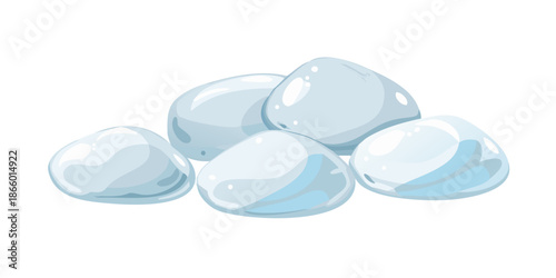Clear water droplets illustration