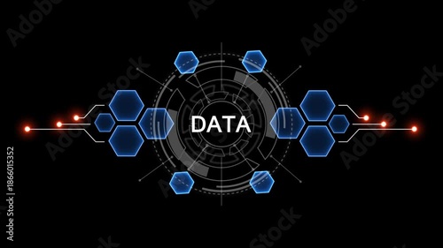 Wallpaper Mural Global network connection concept digital technology data business finance security innovation teamwork success data analysis machine learning artificial intelligence. 4k video  Torontodigital.ca