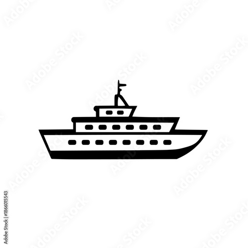Boat Vector Illustration – Sailing Boat, Nautical Adventure, and Marine Travel
