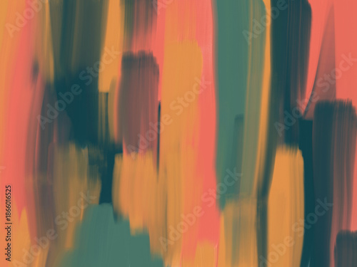 Abstract oil paint brush strokes background with warm earthy tones and artistic texture.