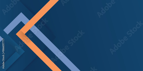 Dynamic interplay of blue and orange stripes creating a modern abstract background design. Vectors abstract graphic design.Can be used for banners, store discounts, business cards.Vector illustration.