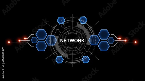 Wallpaper Mural Global network connection concept digital technology network business finance security innovation teamwork success data analysis machine learning artificial intelligence. 4k video  Torontodigital.ca