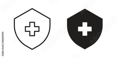 Health insurance icons collection. Line vector sign, symbol for web and mobile