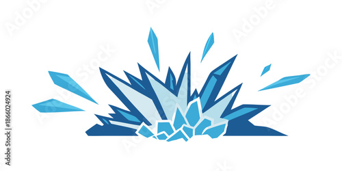 Abstract crystal illustration