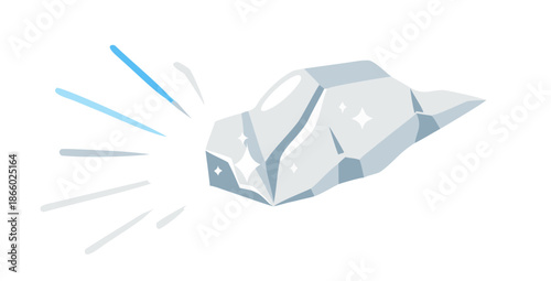 Iceberg with blue sparkles