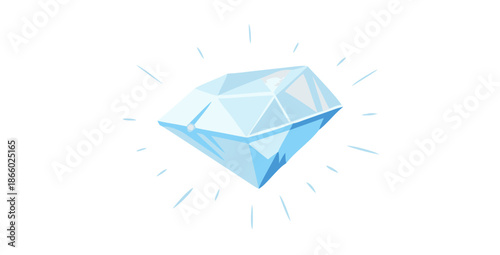 Blue diamond illustration